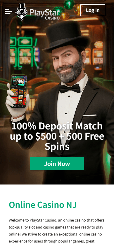 PlayStar Casino Mobile screenshot